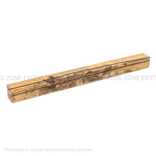 Black and White Ebony Turning Wood Blank - 3 4  x 3 4  x 12  on Sale - Image 4