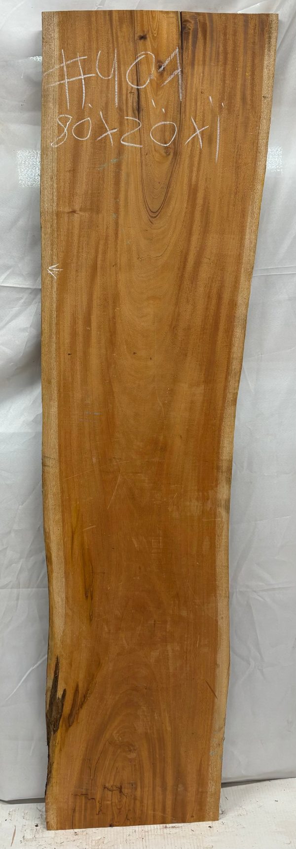 Indian Mahogany Lumber Live Edge Slab - 80 x 20 x 1  #407 For Cheap - Image 2