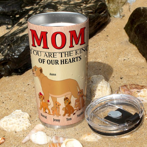 Personalized Gifts For Mom Tumbler You re The King Of Our Hearts 01OHTN260124 Mother s Day Gifts Supply - Image 2